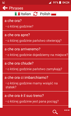 Italian - Polish Screenshot 2