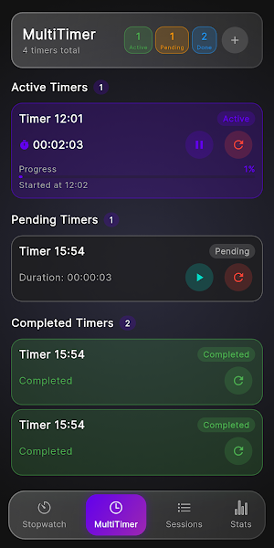 MultiTimer Screenshot 2