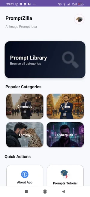 PromptZilla - Ai Photo Prompt Screenshot 1