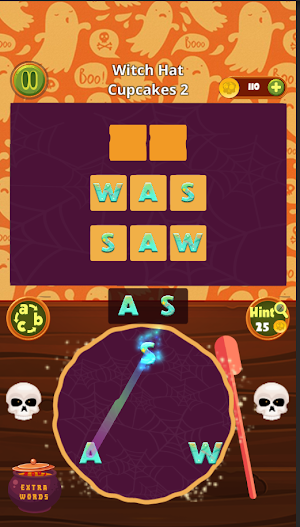 Witch Word: halloween puzzle Screenshot 1