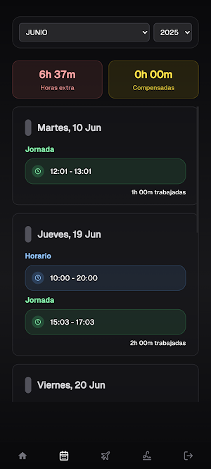 Gestión de vigilantes Screenshot 1