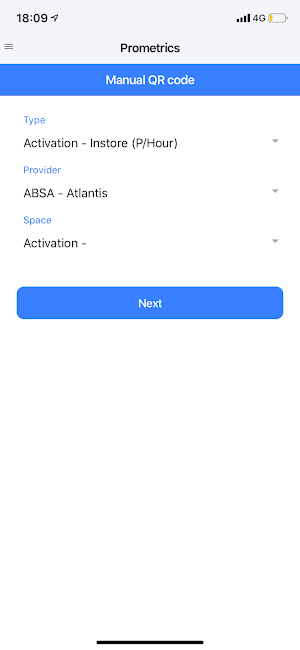 Prometrics Mobile Application Screenshot 1