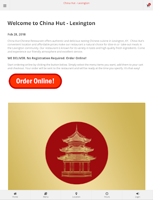 China Hut Lexington Ordering Screenshot 3