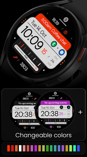 Dream 157 Digital Watch Face Screenshot 2