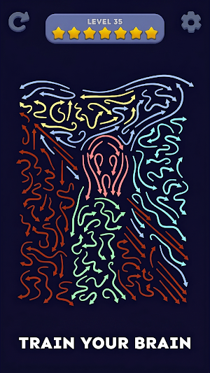 Flow Out: Color Escape Puzzle Screenshot 0