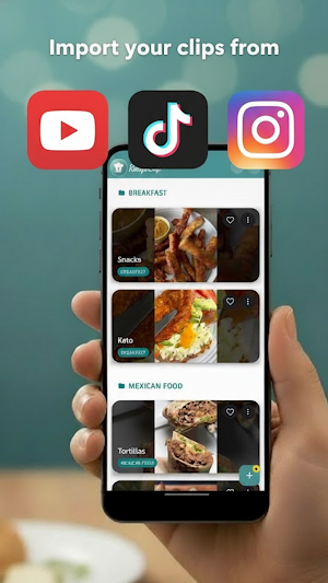 RecipeClip: Video Recipe Saver Screenshot 1