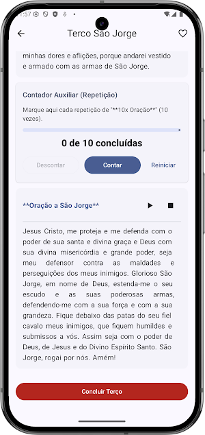 Terço de São Jorge Screenshot 2