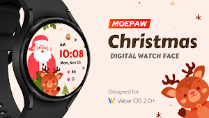 Moepaw Christmas Watch Face 02 Screenshot 0