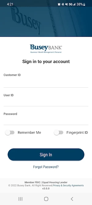 Busey Business Access Screenshot 0