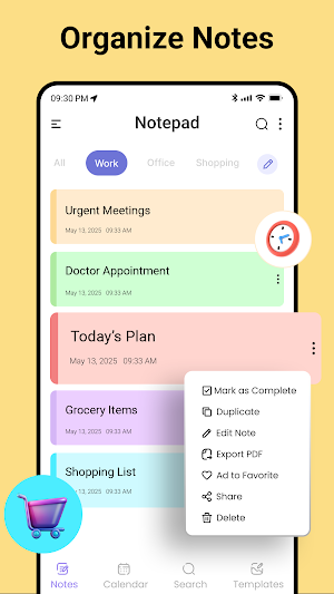 Notepad: Calendar & To do list Screenshot 1