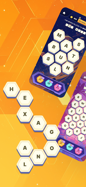 Hexagonal Word Search Screenshot 0