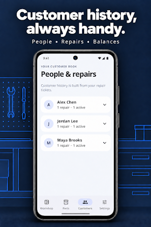 Repair Parts & Deposits Screenshot 2