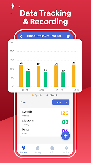 Blood Pressure: SmartBP Record Screenshot 0
