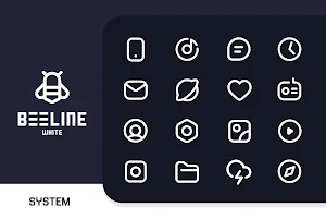 BeeLine White Iconpack Screenshot 0