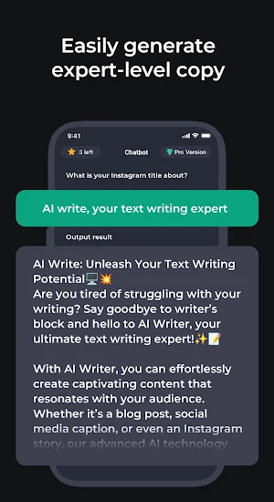 Chat AI Writer - Writing App Screenshot 3
