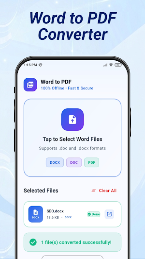 Word to PDF Converter Screenshot 0