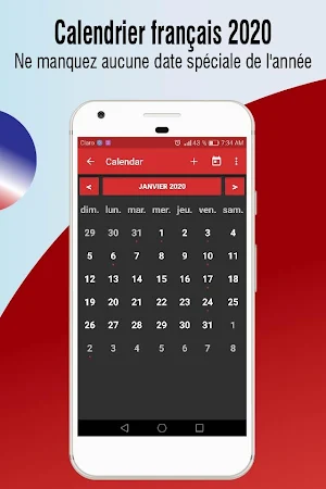 calendrier 2020 français avec jours fériés 2020 Screenshot 2