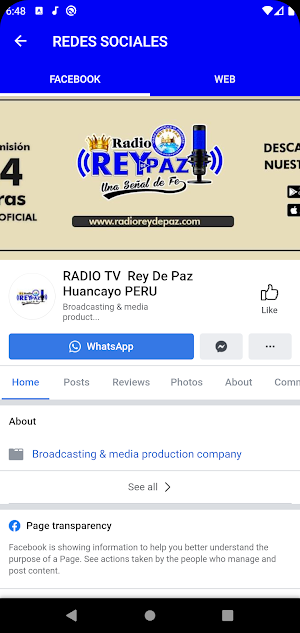 Radio Rey de Paz Screenshot 3