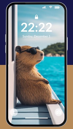 Capybara Vibes Wallpaper 4K Screenshot 1
