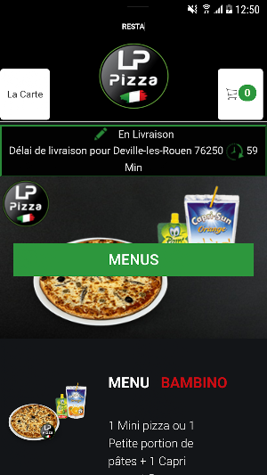 LP Pizza Rouen Screenshot 2