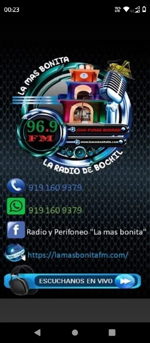 Radio La Mas Bonita Screenshot 0