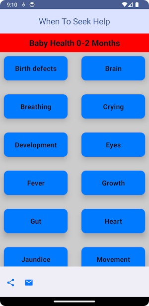 Baby Health 0-2 Months Screenshot 1