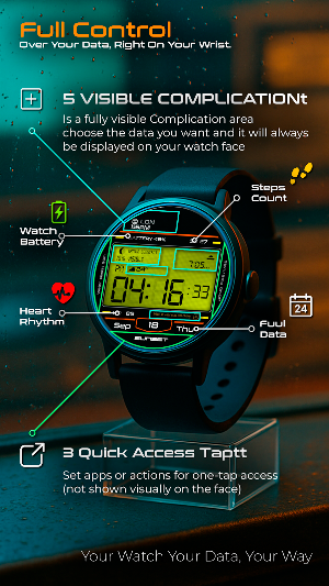 RetroDigits Watch Face Screenshot 1