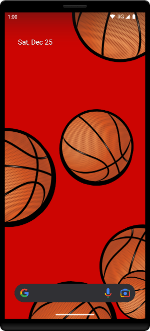 Basketballs Live Wallpaper Screenshot 0