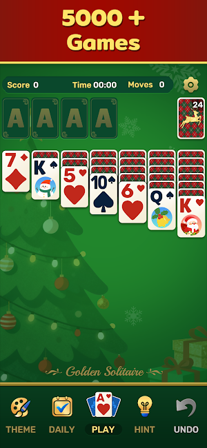 Golden Solitaire Classic Game Screenshot 2