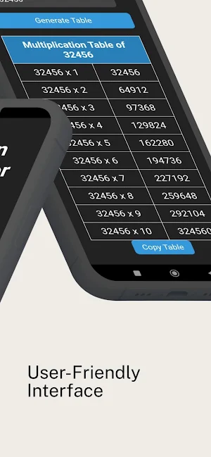 Multiplication Table Generator Screenshot 1