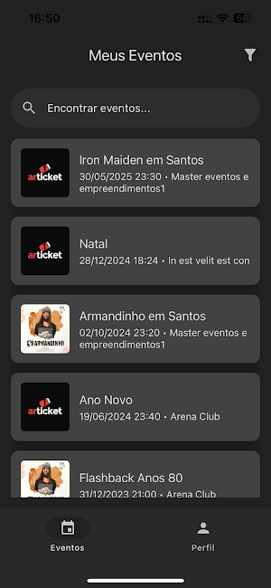 Articket - Organizadores Screenshot 1
