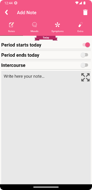 HF Period Tracker Screenshot 0