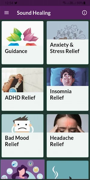 Sound Healing for Anxiety Insomnia ADHD Bad Mood Screenshot 1