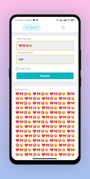 Text Repeator , Text 2 Emoji Screenshot 0