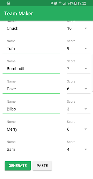 Team Maker - Balanced Random Football Teams Screenshot 0