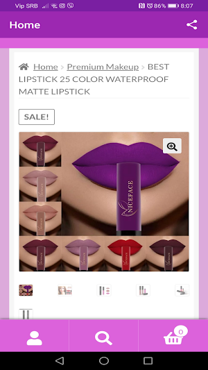 Makeup Shopping App Screenshot 3