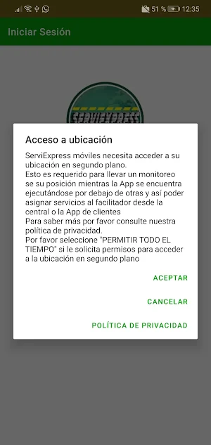 ServiExpress Móviles Screenshot 1