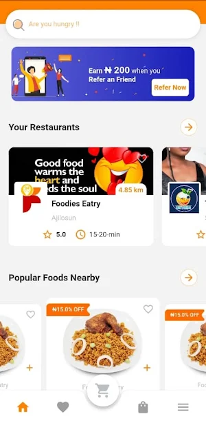 Foodies: Online Food Delivery Screenshot 2