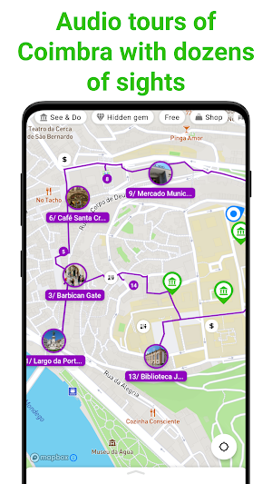 Coimbra Tour Guide:SmartGuide Screenshot 0