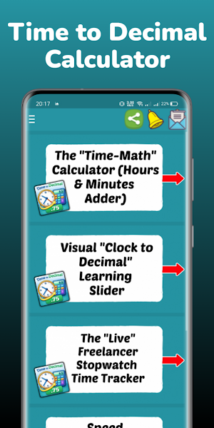Time to Decimal Calculator Screenshot 1