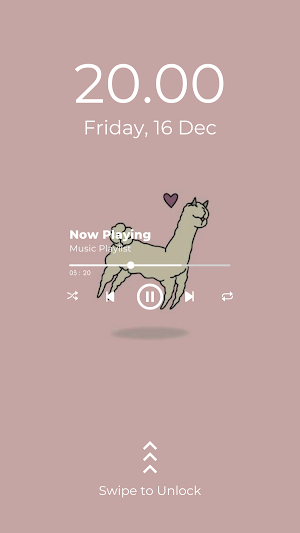 Kawaii Llama Wallpaper 4K Screenshot 2