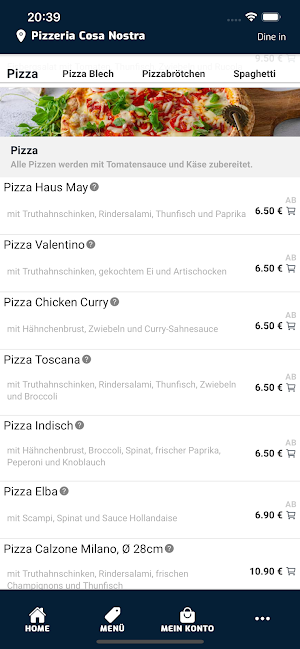 Pizzeria Cosa Nostra Online Screenshot 2