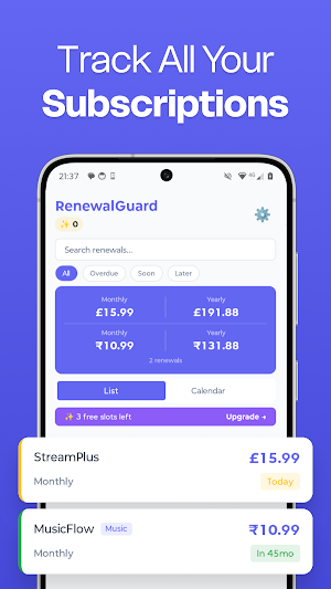 RenewalGuard Screenshot 0