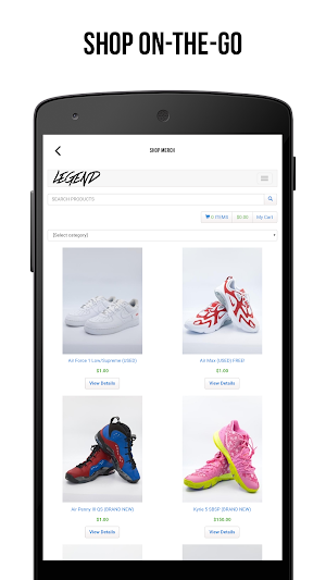 Legend Kicks & Apparel Screenshot 1