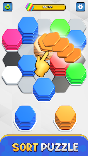 Hexa Color Sort: Sorting Games Screenshot 0