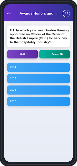 Gordon Ramsay Trivia Quiz Screenshot 3