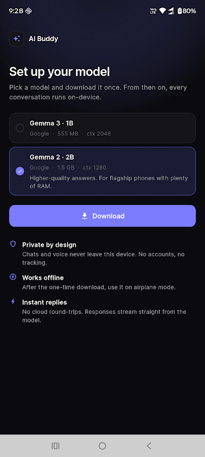 AI Buddy - Offline AI Chat Screenshot 0