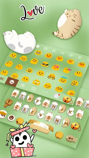 Cute Kitties Keyboard Theme Screenshot 1