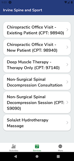 Irvine Spine and Sport Screenshot 2