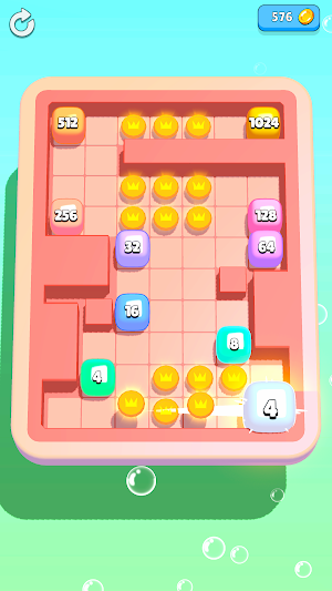 Flick 2048 Screenshot 1